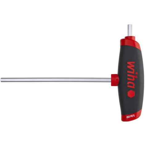 Wiha Llave Allen con mango corredizo Comfort grip hexagonal con acoplamiento lateral, en cromado mate 10.0 mm (45439)