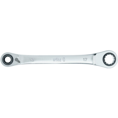 Wiha Llave de carraca de doble anillo 4en1 conmutable 10 mm x 17 mm (45421)