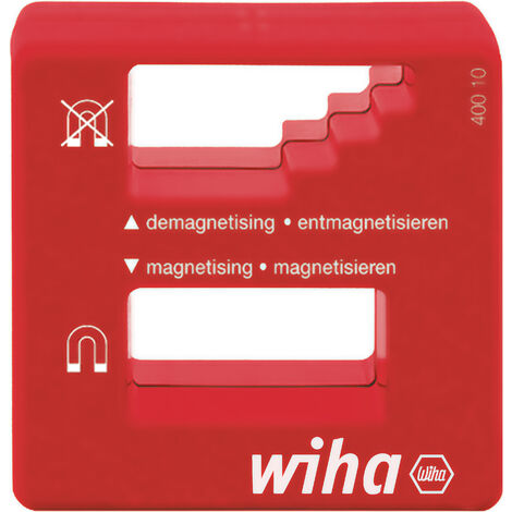 Wiha Magnetizer/demagnetizer I magnetizing/demagnetizing screwdrivers of various sizes I easy, quick, compact (02568)