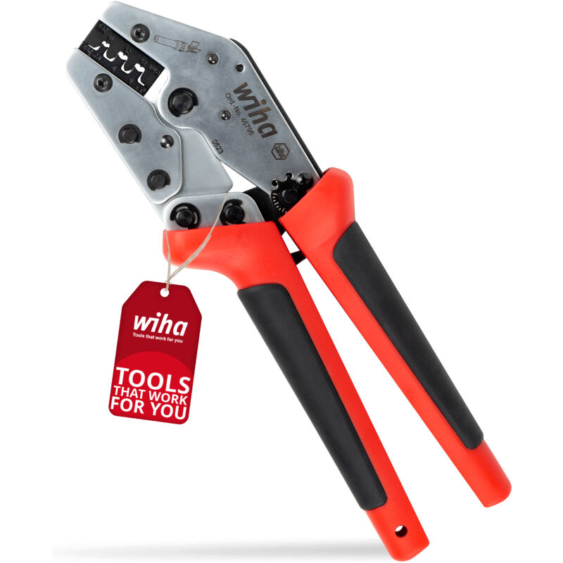 Pince à sertir MC4 i Outil de sertissage photovoltaïque pour connecteur solaire MC4 i 2,5 / 4 / 6 mm² i Adaptation automatique de la force de