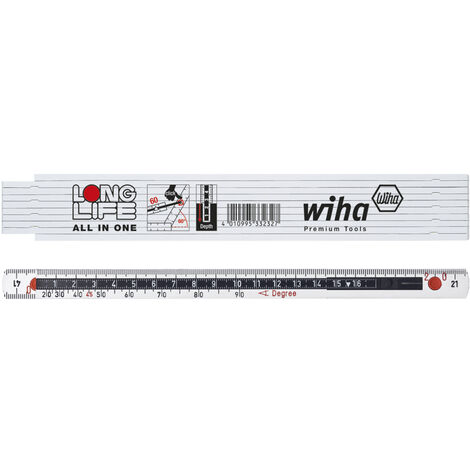 Wiha Metro a stecche Longlife All in One, 2 m Metrico, 10 stecche 15 mm (33232)