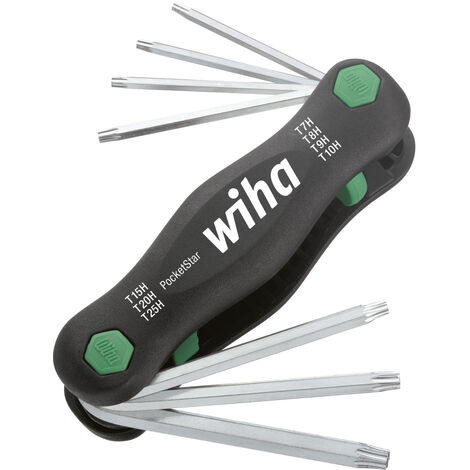 Wiha Multitool PocketStar TORX® Tamper Resistant (con foro), 7 pz. (25128)