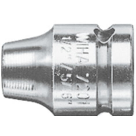 Wiha Pieza de unión con anillo de retención de hexágono exterior, cabezas cuadradas G 6,3 + G 10 + G 12,5 1/2, 1/4" (01922)