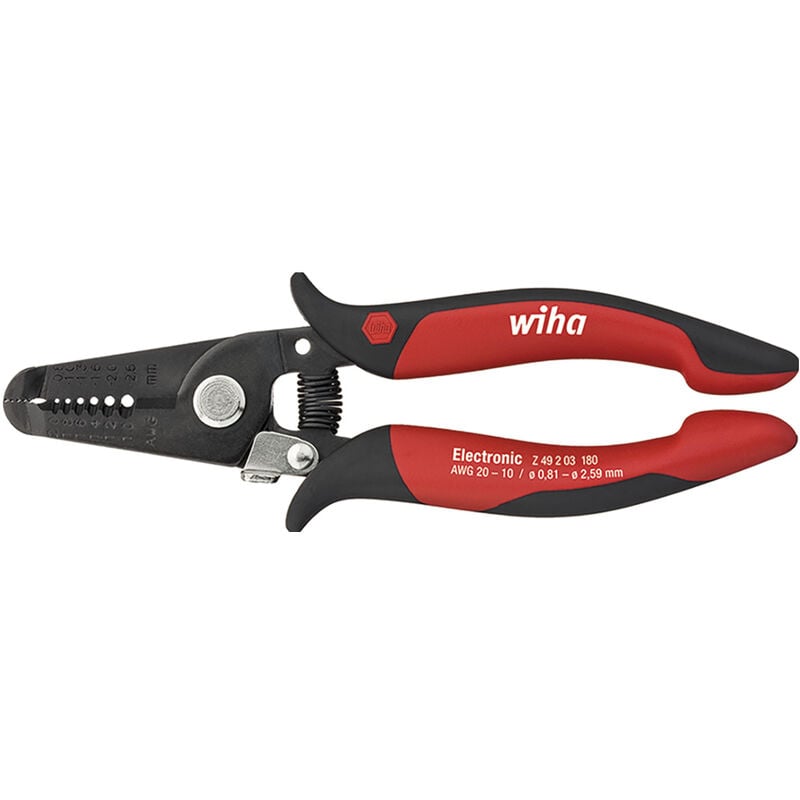 Wiha - Pince à dénuder Electronic Dénudeurs 0,8-2,6 mm² 165 mm, 6 1/2' (33471)