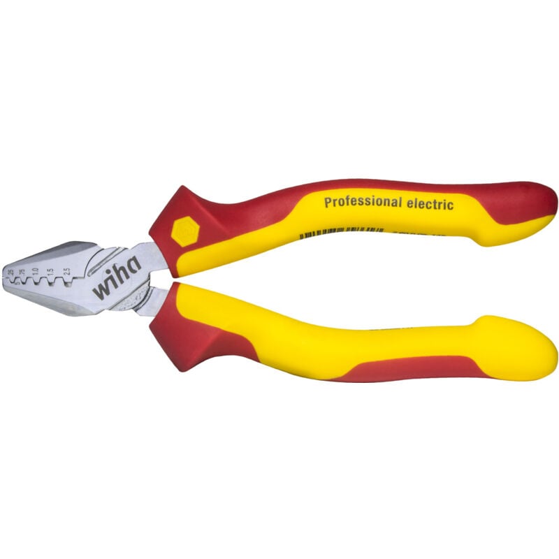 Toolland - Wiha Pince à sertir pour embouts de câble Professional electric sous blister 145 mm (35861)