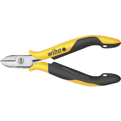 Wiha Pince coupante diagonale Professional ESD Tête large, semi-ronde avec flanc 115 mm, 4 1/2" (26831)