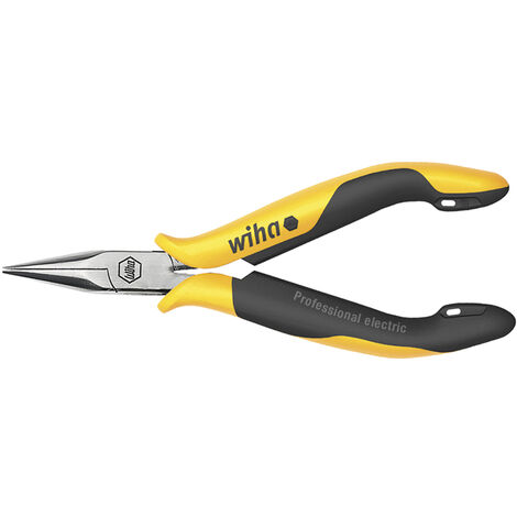 Wiha Pince demi-ronde Professional ESD Forme droite 120 mm, 4 3/4" (26799)
