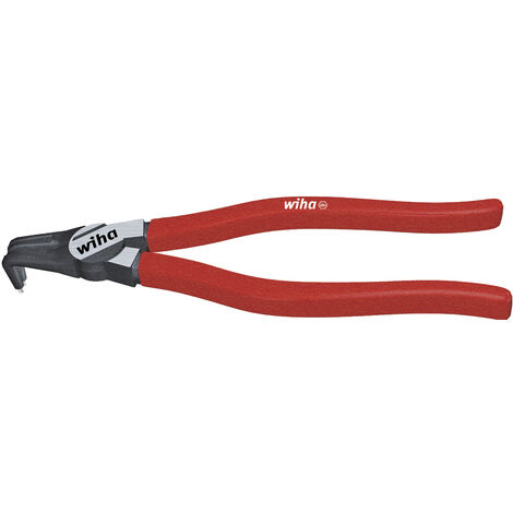 Wiha Pince pour circlips avec système de maintien MagicTips® pour circlips intérieurs (alésages), forme coudée J 31, 220 mm (34696)