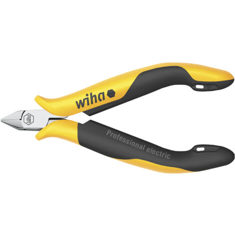 Wiha Pince coupante diagonale Professional ESD Tête étroite, pointue avec petit flanc 115 mm, 4 1/2" (26814)
