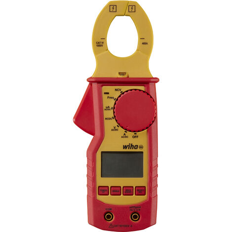 Wiha Pinza amperimétrica hasta 1000 V CA, CAT IV incl. 2 pilas AAA (45219)