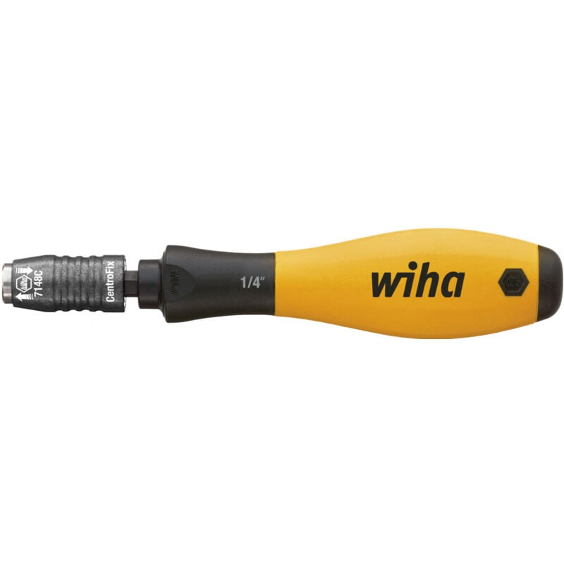 Wiha - Tournevis avec porte-embout SoftFinish® esd, verrouillable mécaniquement 1/4' 38 mm (32161)
