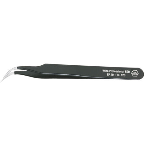Wiha Präzisionspinzette Professional ESD Typ 7a 120 mm (32335)