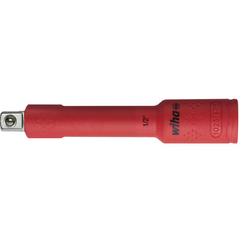 Wiha Prolongación aislada 1/2" para insertos de llaves de vaso aislados 125 mm (43055)