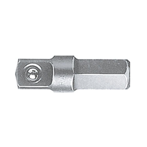 Wiha Rallonge pour clé emmanchée avec bille Quatre pans mâle, Six pans femelle 1/4" C6,3 (01933)