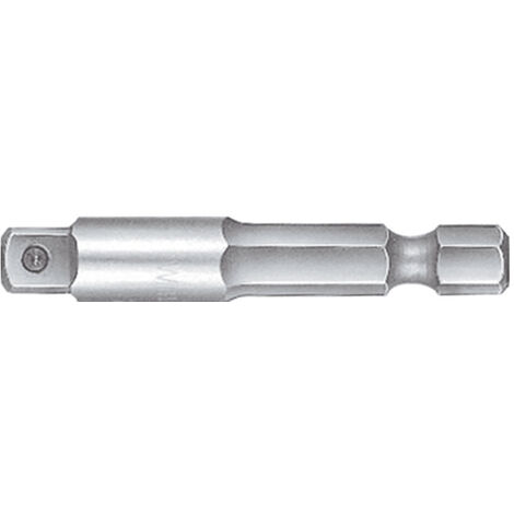 Wiha Rallonge pour clé emmanchée Quatre pans mâle, Six pans femelle 1/4" E6,3 (01935)