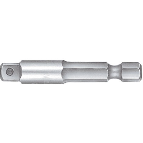 Wiha Rallonge pour clé emmanchée Quatre pans mâle, Six pans femelle 1/4" E6,3 (01935)