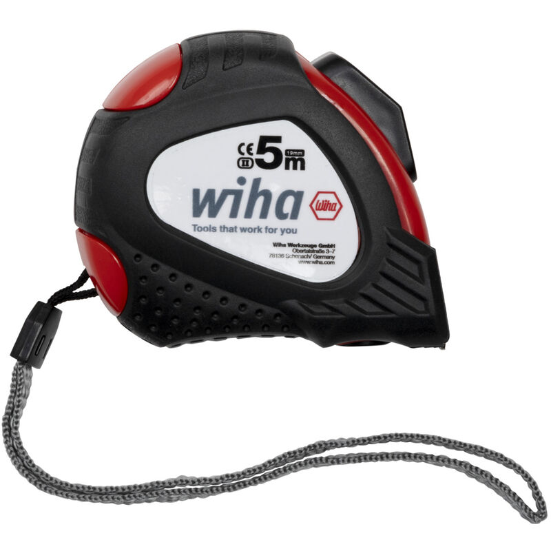 Wiha - Mètre-ruban 5 m avec clip attache-ceinture (33251)