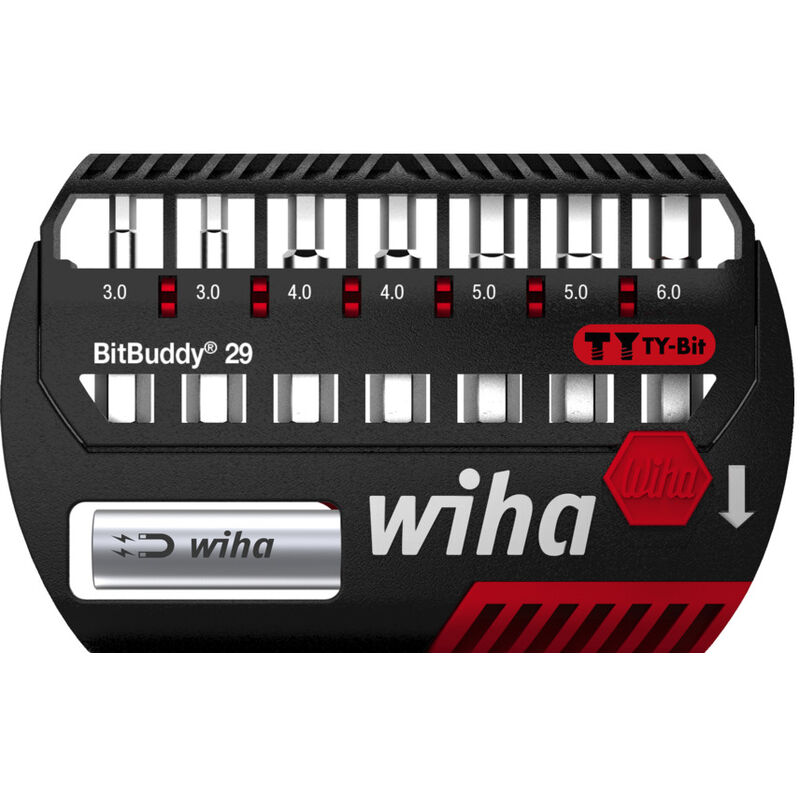 

Wiha Juego de puntas Ty hexagonal 9 piezas Bitbuddy 29 mm