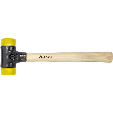 Wiha Schonhammer Safety mittelhart/mittelhart mit Hickory-Holzstiel, Rund-Schlagkopf 60, 400 mm (26643)