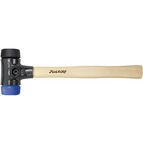 Wiha Schonhammer Safety weich/mittelweich mit Hickory-Holzstiel, Rund-Schlagkopf 30, 290 mm (26649)
