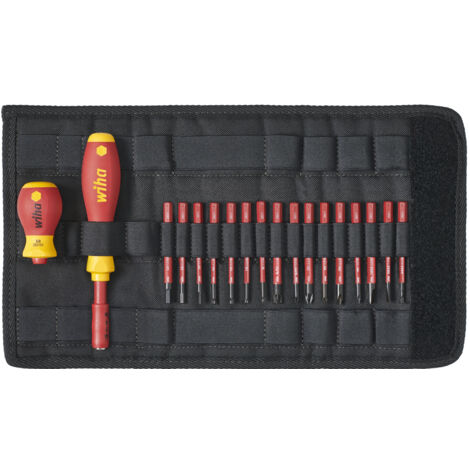 Wiha Set di giravite e inserti slimVario® Assortiti 19 pz. con borsa pieghevole (41231)