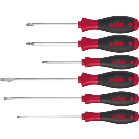 Wiha Set di giravite SoftFinish® A taglio, Phillips, Pozidriv, 6 pz. (26113)