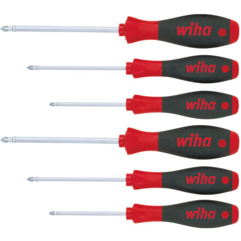 Wiha Set di giravite SoftFinish® A taglio, Phillips, Pozidriv, 6 pz. (26146)