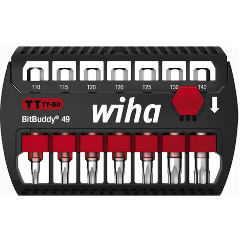 Wiha Set di inserti BitBuddy® inserto TY 49 mm TORX®, 7 pz., 1/4" E6,3 (42115)
