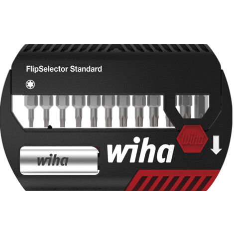 Wiha Set di inserti FlipSelector Standard 25 mm TORX®, 13 pz., 1/4" C6,3 (39124)