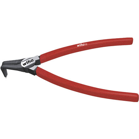 Wiha Sicherungsringzange Classic mit MagicTips® für Aussenringe (Wellen) mit abgewinkelter Form A 21, 185 mm (34705)