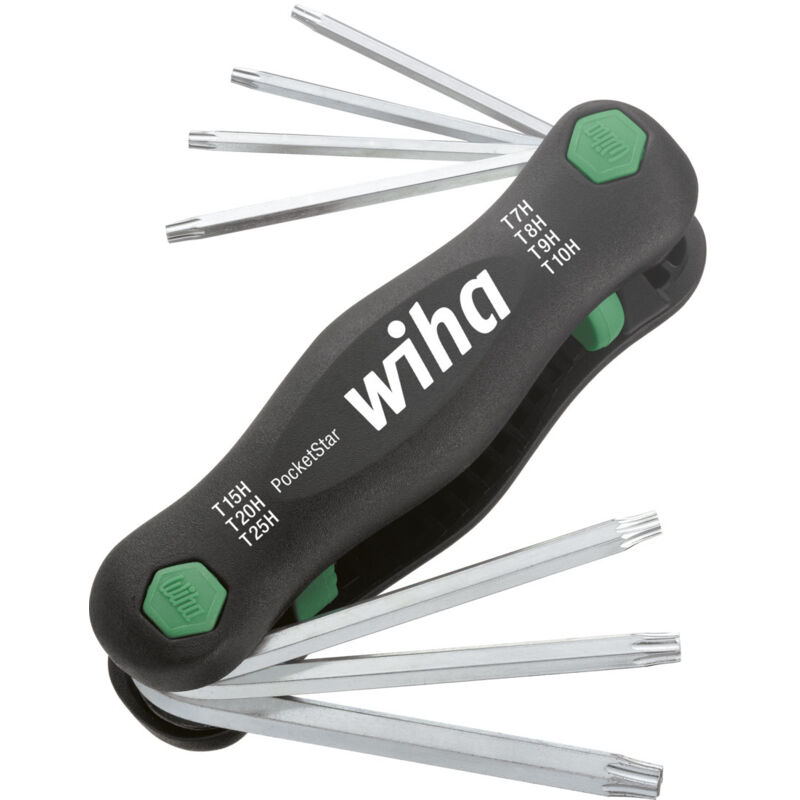 Multitool PocketStar® torx® Tamper Resistant (mit Bohrung) 7-tlg. (25164) - Wiha