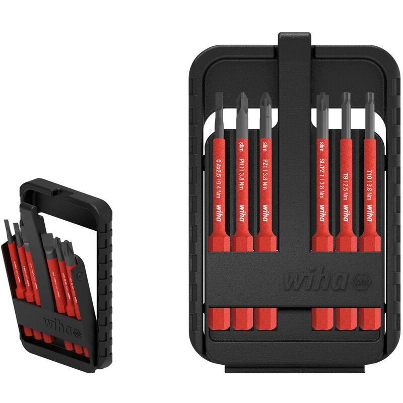 Wiha - Inserto set slimBit electric Assortito, 6 pz. (44366)