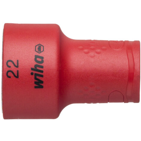 Wiha Steckschlüsseleinsatz isoliert 3/8" Außensechskant 22,0 mm (43076)
