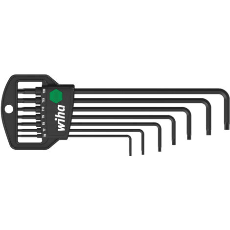 Wiha Stiftschlüssel Set im Classic Halter TORX® MagicSpring® 7-tlg. schwarzoxidiert (33753)