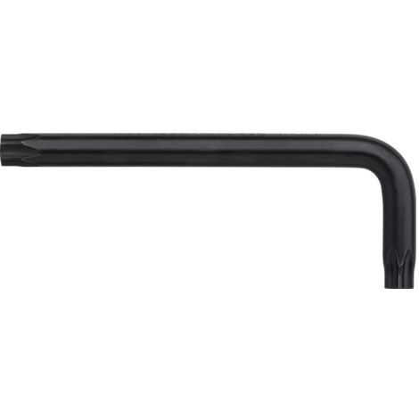 Wiha Stiftschlüssel TORX® Tamper Resistant (mit Bohrung) kurz, schwarzoxidiert T25H (24117)