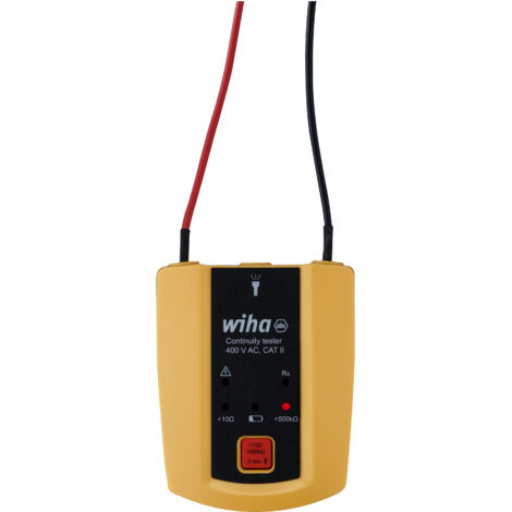 Wiha Tester di continuità fino a 400 V AC, CAT II incl. 2 pile AAA (45222)