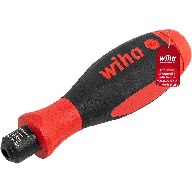 Wiha - Tournevis dynamométrique easyTorque à couple limité à réglage fixe 4.0 Nm (36320)