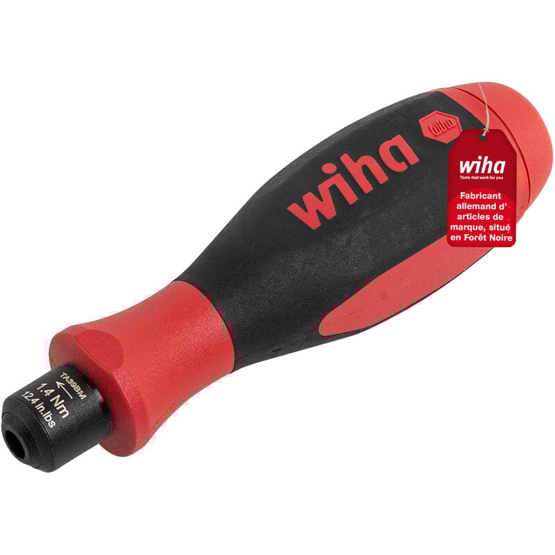 Wiha - Tournevis dynamométrique easyTorque à couple limité à réglage fixe 1.4 Nm (36234)