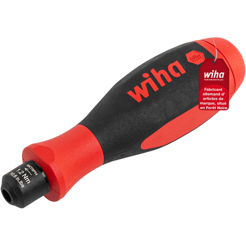 Tournevis dynamométrique easyTorque à couple limité à réglage fixe 1.2 Nm (36233) - Wiha