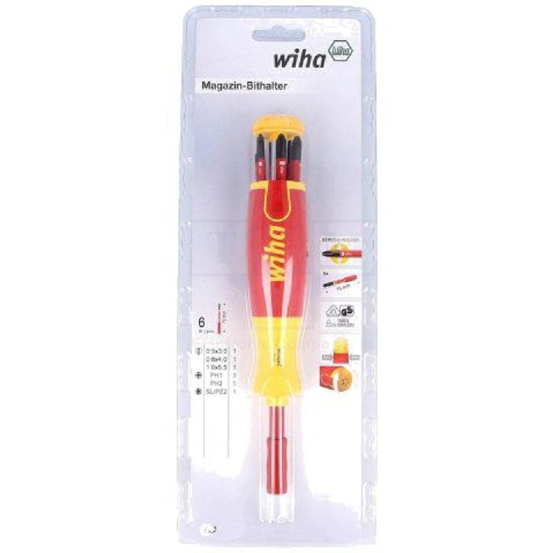 WIHA - tournevis isole a embouts 6pcs