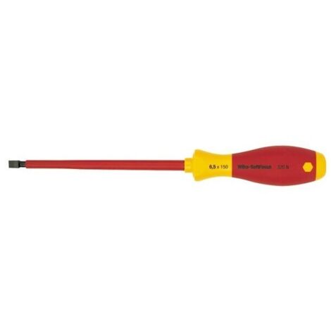Wiha - tournevis softfinish vde/gs - tête à fente 4 5 x 125mm - 320n