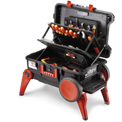 Wiha Trolley Pro nero con scompartimenti per strumenti VDE