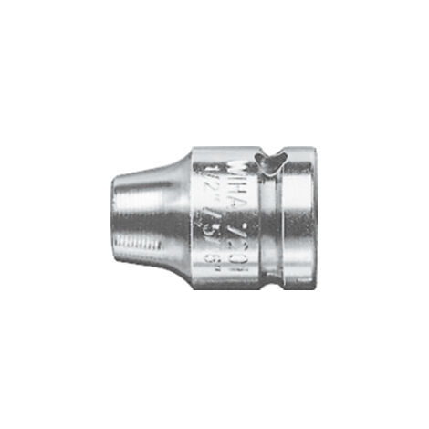 Wiha Verbindungsteil mit Sprengring Außensechskant, Außenvierkant G 6,3 + G 10 + G 12,5 1/2, 1/4" (01922)