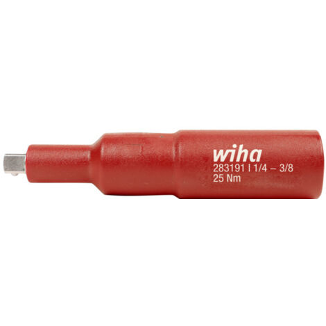 Wiha Vierkant-Adapter isoliert 3/8“ für 1/4" Steckschlüssel (44355)