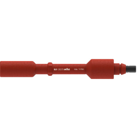 Wiha Wechselklinge electric Sechskant-Steckschlüssel für Drehmoment-Schraubendreher mit Quergriff electric 9,0 mm (38927)
