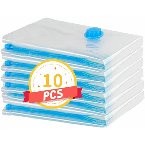 Wihobby 10pcs 60x80cm Sac housse de rangement sous vide pour la literie et les vêtements