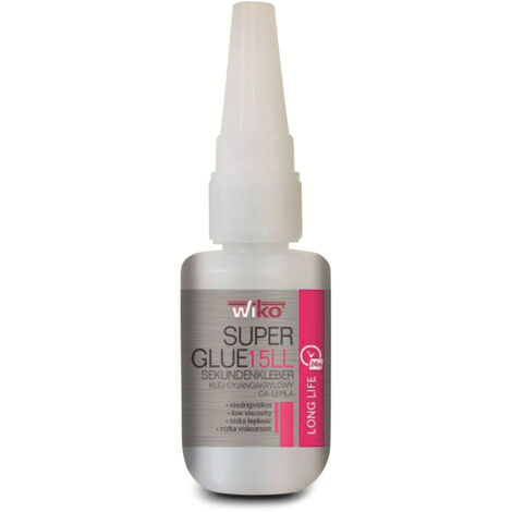 WIKO Sekundenkleber SUPER GLUE 15 LONG LIFE, 20g