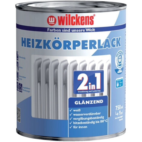 Wilckens Heizkörperlack 2in1 Weiß glänzend 0,75l 10493200050