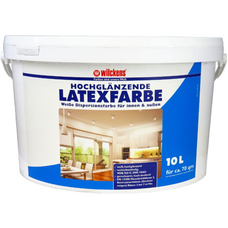 Wilckens Latexfarbe hochglänzend Weiß 10l 13490300110