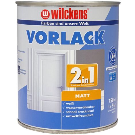 Wilckens Vorlack 2in1 Weiß matt 0,75l 12191000050